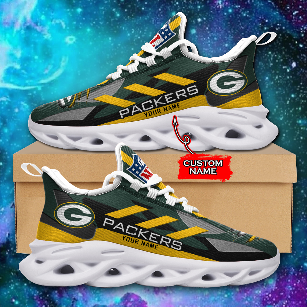 NFL Green Bay Packers Max Soul Sneaker Custom Name 45 M12HTN - Pod90Luxury