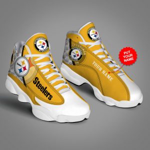 NFL Pittsburgh Steelers Air Jordan 13 Custom Shoes - Pod90Luxury